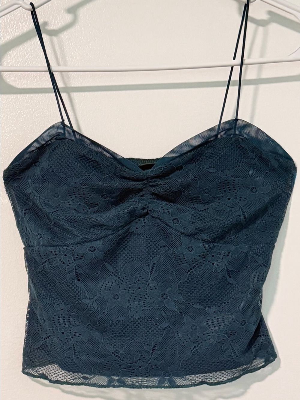 Lace Camisole in Dark Teal